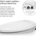 Brondell Bidet Toilet Seat, Non-Electric Swash Ecoseat, Fits Elongated Toilets, White - Dual Temperature, Dual Nozzle System - Bidet with Easy Installation