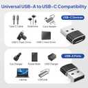 Elebase USB to USB C Adapter for iPhone 17 4Pack,USBC Female to A Male Car Charger Adapter,Type C Converter Apple 17e 16 Pro Max 15 14 Plus,iWatch Watch 11 10 Ultra 3,iPad Air,Samsung Galaxy S26,Xbox