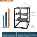 Tecmojo 20U Open Frame Network Rack for IT & AV Gear, AV Rack Floor Standing or Wall Mounted,with 2 PCS 1U Rack Shelves & Mounting Hardware,Network Rack for 19" Networking,Audio and Video Device