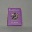 Cnycmy Passport Holder with Airtag,Passport-Wallet-Holder for Women, RFID Passport Holder with Slot Waterproof, PU Leather Travel Passport Case (purple1)