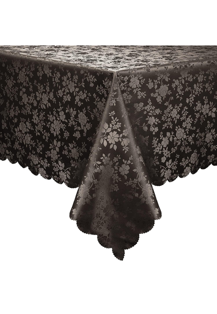 Waterproof Vinyl Tablecloth, Rectangle Heavy Duty Table Cloth, Wipeable Table Cover for Kitchen and Dining Room (Coffee 1, 60X102 Inch)