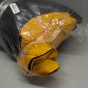 Portable Waterproof Dog Mat for Camping, Patio & Travel - Foldable Outdoor Dog Bed with Teflon Shell & Removable Plush Pad - Easy Clean, Durable - S (Lemon Yellow)