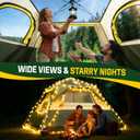 Tent 4 Person Tents for Camping - Instant Cabin Tent Setup in 50 Seconds with Rainfly & Windproof, Portable Pop Up Tents with Carry Bag for Family Outdoor Camping & Hiking