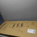 HBTower Step Ladder, Folding Step Stool with Wide Anti-Slip Pedal, Sturdy Steel Ladder, Convenient Handrail, Lightweight, Portable Steel Step Stool, 20.1"W x 40.9"H, Black 