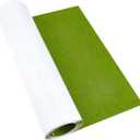 BENECREAT 15.5x78.5" Green Back Adhesive Felt Sheets Fabric Sticky Sheets Light Green Fabric Peel Stick for DIY Costume Making Jewelry Box, Festival Decor