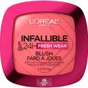L'Oreal Paris Infallible Up to 24H Fresh Wear Soft Matte Blush, Blendable, Long-Lasting and Waterproof Cheek Make Up, Fearless Coral 05, 0.31 Oz