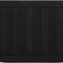 BEQHAUSE 24x36 Inch Kitchen Rug Mat Durable Kitchen Rugs Non-Slip Washable Absorbent Kitchen Mats for Floor Dirt-Resistant Semicircular Kitchen Mat (Black)