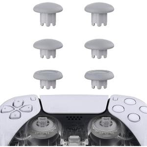 eXtremeRate Edge Sticks Swappable Thumbsticks for PS5 Controller, New Hope Gray Replacement Interchangeable Analog Stick Joystick for PS4 Controllers Universal