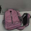 WATERFLY Crossbody Sling Backpack Sling Bag Travel Hiking Chest Bag Daypack (Purple) (Small)
