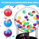 Cabilock 50Pc 1.77 Inch Fillable Empty Round Plastic Capsules for Vending Machines Party Favors DIY Storage Containers for Crafts Candy Holders