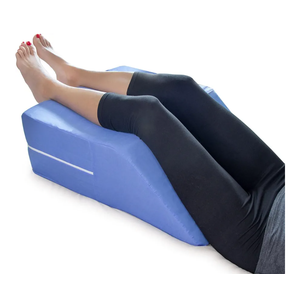 DMI Firm Leg Wedge Pillow for Back Pain Relief (FSA Eligible), High-Density Foam, Bed Wedge Pillow For Legs Elevation, Knee Pain, Post Surgery Pillow, Circulation and Swelling, Pregnancy, Blue