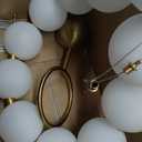 Modern Globe Chandelier High Ceiling Bubble Pendant Light Gold 15 Lights