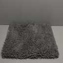 MAYSHINE Plush Shaggy Chenille Bath Mat | Extra Soft, Super Absorbent, Non-Slip Bathroom Rug | Fluffy Microfiber, Area Rug Sets for Bathroom Floor, Kitchen, Living Room | 32"x20" | Grey