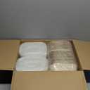 100 Pack 50 Oz Large Paper Bowls with Lids, Heavy Duty Compostable Paper Bowls for Party, Disposable Bowls Bulk Leakproof and Microwave Safe for Hot/Cold Use (50 Oz)