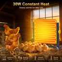 Brooder Plate for Chicks, 50-158F Brooder & Chicken Heater for Coop with Smart Thermostat, UL certified Radiant Chick Heat Plate for Poultry, 5-Height & 360 Adjustable Angle, Winter Heating
