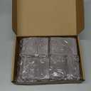 Sweetude 100 Pieces Valentine's Day Velvet Drawstring Bags Jewelry Pouches Bulk 2.76 x 3.54 Inches Wedding Mini Gift Bags for Party Favors(Gray)