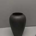 Rustic Large Ceramic Vintage Vase,Matte Black 13.4 Inch Tall Pottery Farmhouse Floor Vase for Living Room Entryway Table Centerpiece Decor,Boho Decor Terracotta Vases for Wedding Housewarming Gift