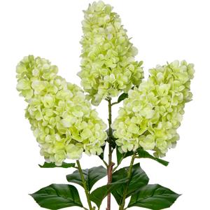 3PCS Fake Flowers Hydrangea Artificial Flowers 28" Long Stem Green Faux Flowers for Vase, Real Touch Silk Flowers Dcor for Floral Arrangement Home Farmhouse Office Hotel Decoration