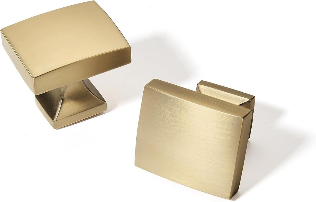 TUNNY 10 Pack Cabinet Knobs-Champagne Bronze Single Hole Drawer Handles Kitchen Cabinet Handles Drawer Pulls Kitchen Cabinet Hardware Bedroom Cabinet Pulls