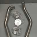 16 Inch Angled Shower Grab Bar, Munzong 2 Pack Anti Slip Satin Brushed Nickel Bathroom Grab Bar, Knurled Bathroom Balance Bar, Safety Hand Rail Support Handicap Elderly Injury Senior Assist Bath Handle