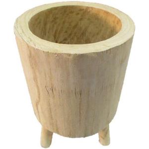 Rustic Wood Vase Pot Flower Basket Planter Decor Wood Vase Stand Hand Made Large for Kitchen, Farmhouse, Bar, Home Decor...