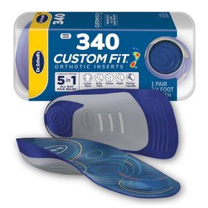 Dr. Scholl’s Custom Fit Orthotics 3/4 Length Arch Support Shoe Inserts Plantar Fasciitis Relief Insoles for Men and Women, Immediate All Day Total Lower Body Pain Relief, FSA HSA Eligible, CF340