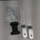 Marine Keel Roller, Adjustable Roller Bracket Assembles, 4 Rubber Keel Roller for Boat Trailer