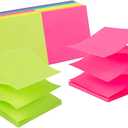 7 x (12 Pack) Pop-up Sticky Notes 3x3 in,Bright Colors Super Sticking Power Memo Pads, 6 Colors, Strong Adhesive