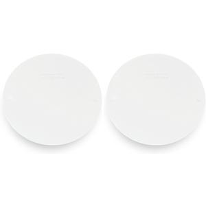 SIGMA ENGINEERED SOLUTIONS 14241WH Weatherproof Outdoor Round Cover Plate for Outlet Boxes, White, Metal, 2-Pack