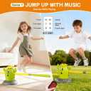 Cactus 4-in-1 Musical Jumping Toys Set with Ring Toss, Stomping Rocket Launcher and Baseball Game, Fun Indoor and Outdoor Toys for Active Play Sports Toy for Kids Ages 3 4 5 6 7 8+ Boys & Girls.