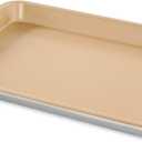 Nordic Ware Naturals Aluminum NonStick Baker's Quarter Sheet Small, Gold