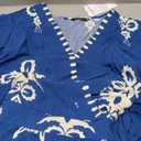 PRETTYGARDEN Women's 2026 Fall Wedding Guest Dresses Boho Floral Long Sleeve V Neck Flowy Elegant Maxi Dress Beach Clothes (Floral Lake Blue White, X-Large)