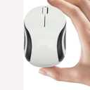 Wireless Mouse Mini Small Cute Pocket Portable Compact Travel USB Tiny Optical Little Mice 3 Buttons 1000 DPI Cordless Mouse for PC Laptop Computer MacBook Kids Girl Boy Women Small Hands Gift(White)
