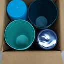 US Acrylic Newport 32 ounce Unbreakable Plastic Stackable Iced-Tea Tumblers in 4 Coastal Colors | Set of 12 Drinking Cups | Reusable, BPA-free, Made in the USA, Top-rack Dishwasher and Microwave Safe