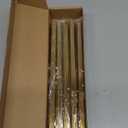 goldenwarm Modern Gold Cabinet Pulls Kitchen Cabinet Handles - LSJ12GD288 Brass Drawer Pulls Knobs 11-1/3 Inches Hole Centers Square Furniture Cupboard Door Handles 5 Pack