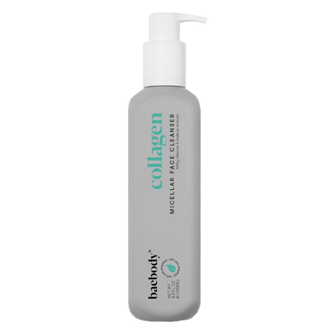 Baebody Cleansing Milk for Face - Vegan Facial Cleanser for Women and Men - Micellar Makeup Remover - Milk Cleanser Face Wash (8 fl oz) (BB: 12/2025)