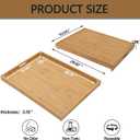 YUHFERA Stove Cover Board for Gas Stovetop - 30" x 22" Noodle Board Electric Stove Cover for RV Stove Top, Extra Countertop Space for Kitchen Stovetop (Bamboo), 29.9"L x 22.1"W