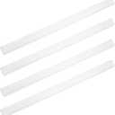 Angoily Mahjong Tile Pushers 4pcs Mahjong Racks Domino Racks Transparent Domino Tiles Holders Mahjong Game Racks Mexican Train Trays for 24mm22mm Mahjong Game Accessories Mini Mahjong Holder