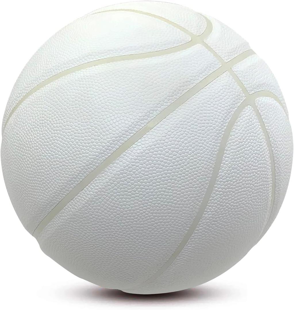 MINDCOLLISION Size 5/6/7 No Logo Basketball, Solid Color Basketball, Can Be Used for Autographs, Clubs, Training, Event Prizes