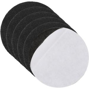 uxcell 6Pcs Lamp Base Felt, 3 Inch Dia 2mm Thick Adhesive Round Soft Felt Furniture Pads, Non-Slip Anti-Scratch Backed for Reading Light Table Lamp DIY Craft, Black