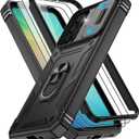 Gritup for Samsung Galaxy A26 5G Phone Case: Galaxy-A26-5G Phone Case with 2*Screen Protector, Magnetic Stand & Slide Camera Cover, Shock Proof Military-Grade Funda para A 26 Cover, Black