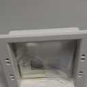 TVBU505-1 Recessed Outlet Box, Recessed Electrical Box for Wall Mount TV, Outlet Mounting Box for New Construction&Retrofit Projects, Wall Outlet Box with Duplex & Decorator Style Covers,2-Gang