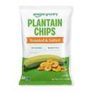 Amazon Grocery, Roasted & Salted Plantain Chips, 12 Oz, Pack of 4 (Previously Amazon Fresh, BB: 12/JUL/2027