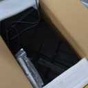 TSJ OFFICE Glass Desktop Whiteboard - 17 X 7 Inches Small Dry Erase Board with Blue Light, Glass White Board Surface Notepad with 1 Drawer, Desk Organizers for Office, Home, School Supplies (Black)