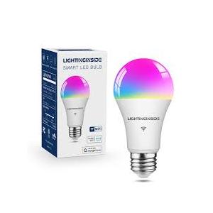 Lightinginside Smart Light Bulbs 100W Equiv., 1350LM 11W Smart Bulb Works with Alexa/Google Home/Smart Life, A19 E26 RGBCW Color Changing, No Hub Required, 2.4G WiFi Bluetooth Bulb, ETL Listed, 1PCS