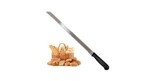 Bleteleh Bread Knife for Homemade Bread, Long Serrated Knife Stainless Steel Loaf Cutter for Cakes, Sandwiches