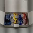 Track Cars Only Replacement Glow in The Dark with 5 Flashing LED Lights, Light Up Tracks Cars, Flex Race Car Compatible with Most Race Tracks for Kids (4pack) (Green)