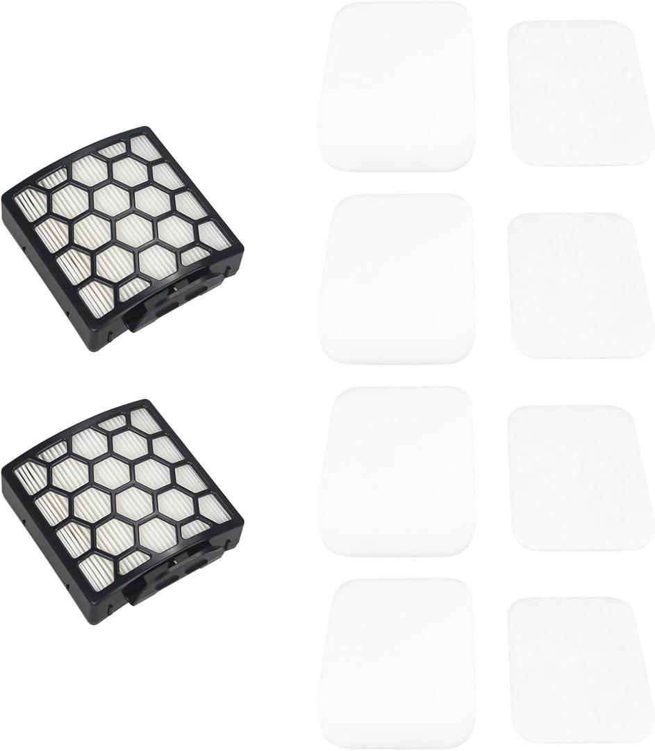Replacement Filter for Shark ZU100 NV181 ZU55 NV151 NV150 NV250 ZU102 ZU62 ZU60 NV255 NV251 ZU62C Navigator Swivel Pro Upright Vacuum (4 Foam filters,2 HEPA filters)