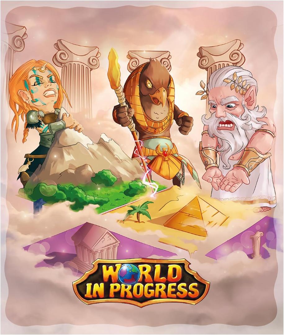 World in Progress Board Game - Family Strategy Game with Easy-to-Learn Rules, Create & Expand Your Own Land, Infinite Replayability, Ages 6+, 2-5 Players, 15 Min Playtime, Awaken Realms