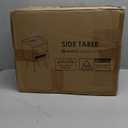 AWASEN Mid Century Night Stand with Charging Station, Wood Bedside Table with Glass Drawer, Small Modern Nightstand End Side Table with 2 Tiers Storage for Bedroom, Office(Rustic Brown)